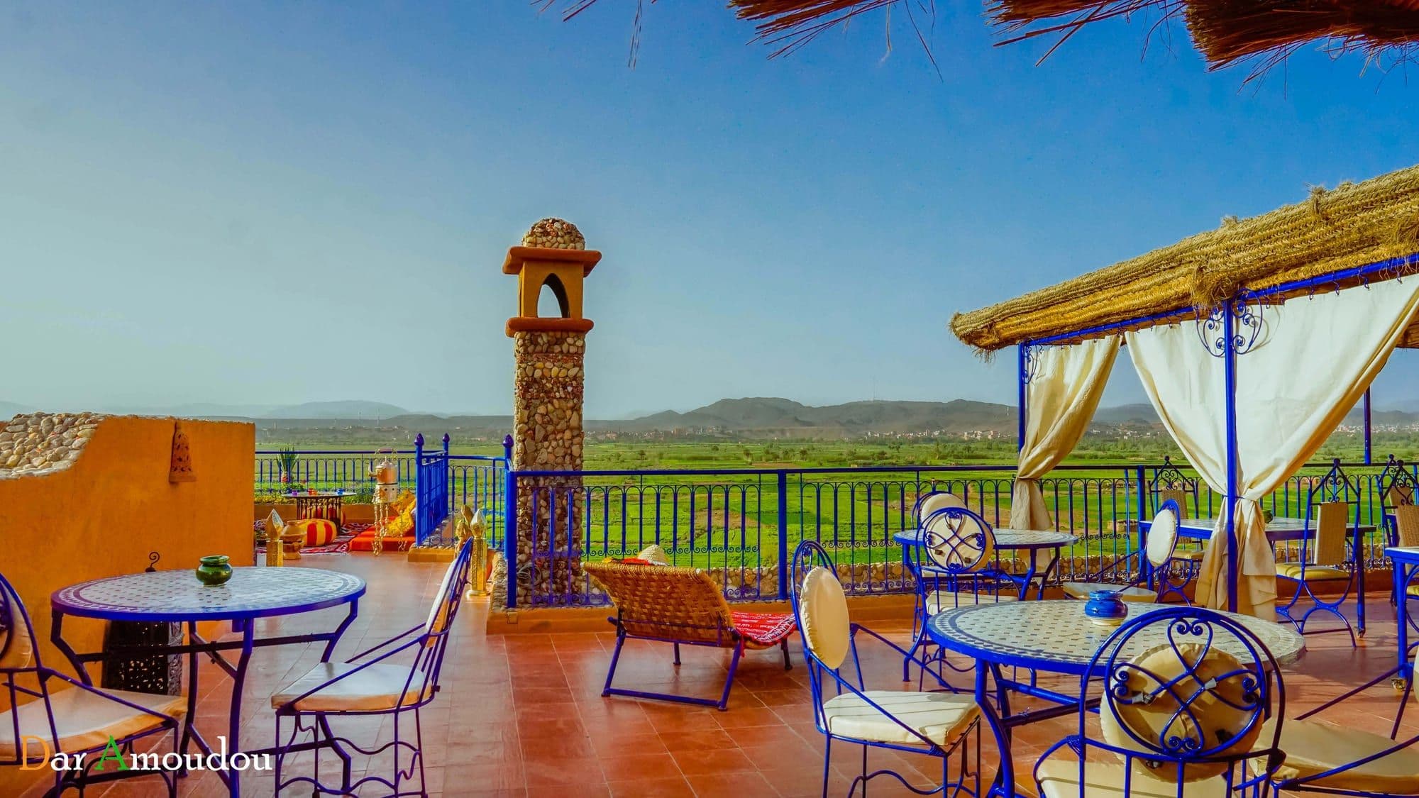  Vista desde la terraza principal de Dar Amoudou